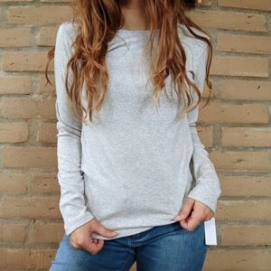 Talbot's grey long sleeve shirt